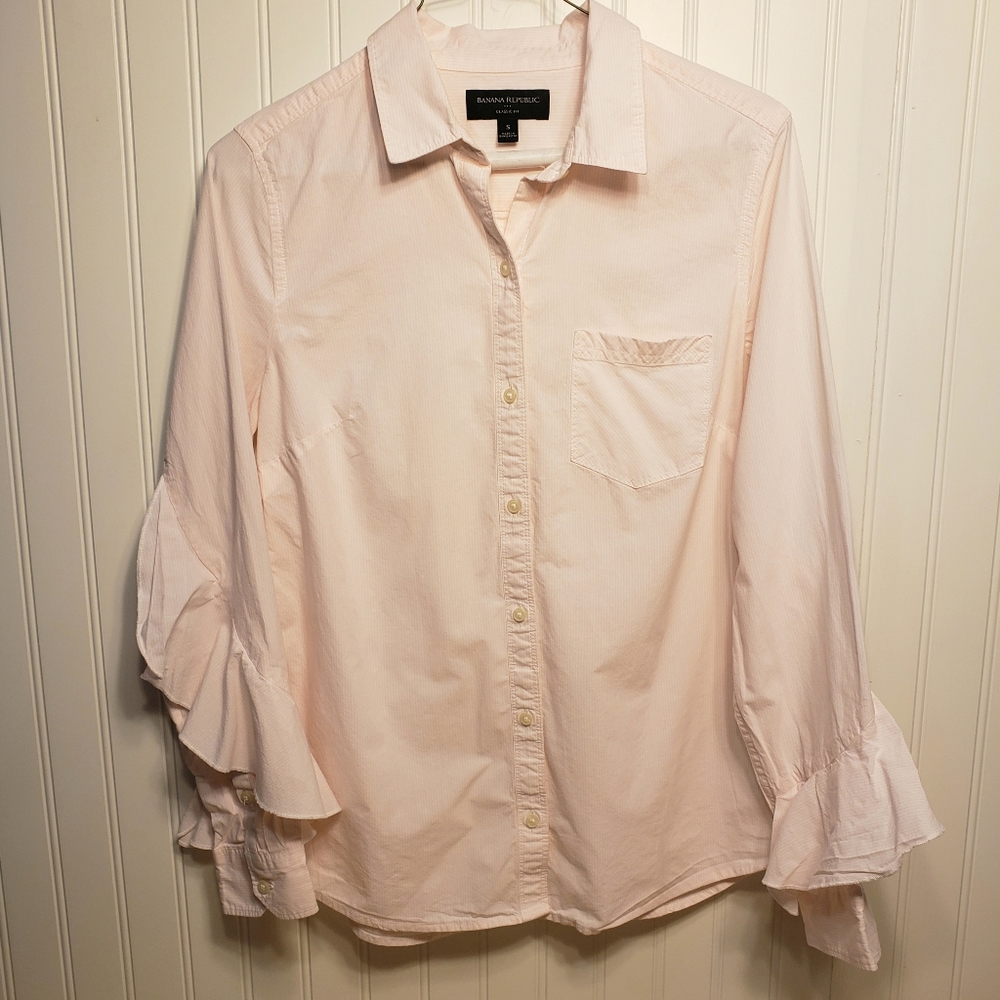 Banana Republic Classic Fit Button Blouse Shirts S